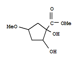 (9ci)-1,2-二羥基-4-甲氧基-環(huán)戊烷羧酸甲酯結(jié)構(gòu)式_76325-19-4結(jié)構(gòu)式