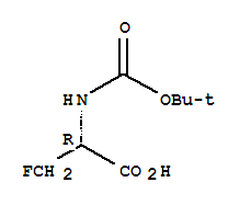 (9ci)-n-[(1,1-二甲基乙氧基)羰基]-3-氟-L-丙氨酸結構式_76399-81-0結構式