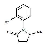 (9ci)-1-(2-乙基苯基)-5-甲基-2-吡咯烷酮結構式_764717-95-5結構式