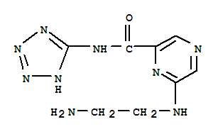 (9CI)-6-[(2-氨基乙基)氨基]-N-1H-四唑-5-基-吡嗪羧酰胺結(jié)構(gòu)式_765237-25-0結(jié)構(gòu)式