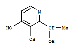 (9ci)-2-(1-羥基乙基)-3,4-吡啶二醇結(jié)構(gòu)式_765261-57-2結(jié)構(gòu)式