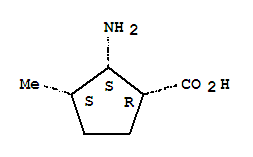 (1r,2s,3s)-rel-(9ci)-2-氨基-3-甲基-環(huán)戊烷羧酸結(jié)構(gòu)式_768333-80-8結(jié)構(gòu)式