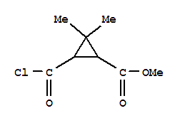 (9ci)-3-(氯羰基)-2,2-二甲基-環(huán)丙烷羧酸甲酯結(jié)構(gòu)式_76842-28-9結(jié)構(gòu)式