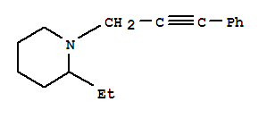 (9ci)-2-乙基-1-(3-苯基-2-丙炔)-哌啶結(jié)構(gòu)式_769116-64-5結(jié)構(gòu)式