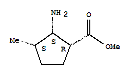 (1alpha,2alpha,3alpha)-2-氨基-3-甲基環(huán)戊烷羧酸甲酯結構式_769894-82-8結構式