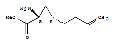 (1s,2s)-(9ci)-1-氨基-2-(3-丁烯)-環(huán)丙烷羧酸甲酯結(jié)構(gòu)式_770742-51-3結(jié)構(gòu)式