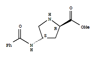 (4s)-rel-(9ci)-4-(苯甲?；被?-D-脯氨酸甲酯結(jié)構(gòu)式_771468-17-8結(jié)構(gòu)式