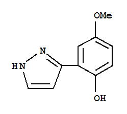 (9CI)-4-甲氧基-2-(1H-吡唑-3-基)-苯酚結(jié)構(gòu)式_771482-47-4結(jié)構(gòu)式