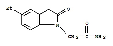 (9ci)-5-乙基-2,3-二氫-2-氧代-1H-吲哚-1-乙酰胺結構式_771532-17-3結構式