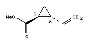 (1s-trans)-(9ci)-2-乙烯-環(huán)丙烷羧酸甲酯結(jié)構(gòu)式_77210-36-7結(jié)構(gòu)式