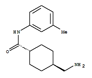 反式-(9ci)-4-(氨基甲基)-n-(3-甲基苯基)-環(huán)己烷羧酰胺結構式_772278-19-0結構式