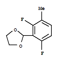 (9ci)-2-(2,6-二氟-3-甲基苯基)-1,3-二氧戊環(huán)結(jié)構(gòu)式_773093-06-4結(jié)構(gòu)式