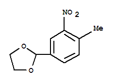 (9ci)-2-(4-甲基-3-硝基苯基)-1,3-二氧戊環(huán)結(jié)構(gòu)式_773101-71-6結(jié)構(gòu)式