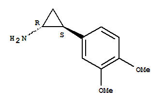 反式-(9ci)-2-(3,4-二甲氧基苯基)-環(huán)丙胺結(jié)構(gòu)式_773809-98-6結(jié)構(gòu)式