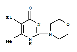 (9ci)-5-乙基-6-甲基-2-(4-嗎啉)-4(1H)-嘧啶酮結(jié)構(gòu)式_774561-33-0結(jié)構(gòu)式
