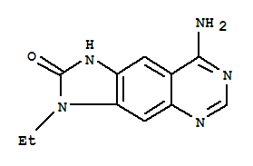 (9ci)-8-氨基-3-乙基-1,3-二氫-2H-咪唑并[4,5-g]喹唑啉-2-酮結構式_775261-38-6結構式