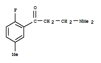 (9ci)-3-(二甲基氨基)-1-(2-氟-5-甲基苯基)-1-丙酮結(jié)構(gòu)式_776245-72-8結(jié)構(gòu)式