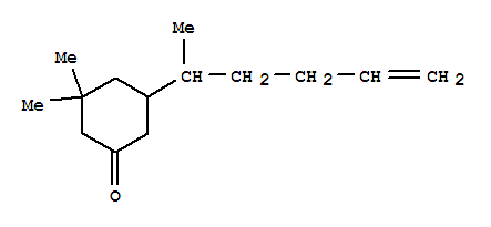 (9ci)-3,3-二甲基-5-(1-甲基-4-戊烯基)-環(huán)己酮結(jié)構(gòu)式_776295-11-5結(jié)構(gòu)式