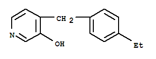 (9ci)-4-[(4-乙基苯基)甲基]-3-羥基吡啶結(jié)構(gòu)式_776317-35-2結(jié)構(gòu)式