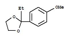 (9ci)-2-乙基-2-(4-甲氧基苯基)-1,3-二氧戊環(huán)結(jié)構(gòu)式_777063-45-3結(jié)構(gòu)式