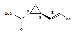 (1r,2s)-(9ci)-2-(1e)-1-丙烯基-環(huán)丙烷羧酸甲酯結(jié)構(gòu)式_777918-01-1結(jié)構(gòu)式