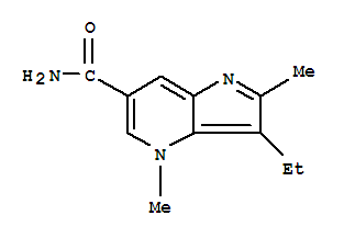 (9ci)-3-乙基-2,4-二甲基-4H-吡咯并[3,2-b]吡啶-6-羧酰胺結(jié)構(gòu)式_780003-33-0結(jié)構(gòu)式