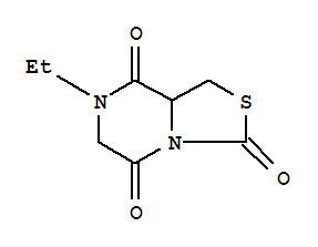 (9ci)-7-乙基四氫-3H-噻唑并[3,4-a]吡嗪-3,5,8-三酮結(jié)構(gòu)式_781648-43-9結(jié)構(gòu)式