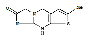 (9ci)-1,5-二氫-7-甲基-咪唑并[1,2-a]噻吩并[2,3-d]嘧啶-2(3h)-酮結(jié)構(gòu)式_783255-92-5結(jié)構(gòu)式