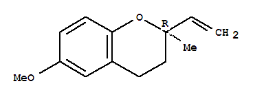 (2r)-(9ci)-2-乙烯-3,4-二氫-6-甲氧基-2-甲基-2H-1-苯并吡喃結(jié)構(gòu)式_783332-77-4結(jié)構(gòu)式