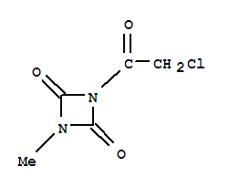 (9ci)-1-(氯乙?；?-3-甲基-1,3-二氮雜丁烷-2,4-二酮結(jié)構(gòu)式_78488-11-6結(jié)構(gòu)式