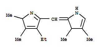 (9ci)-2-[(4-乙基-2,3-二甲基-2H-吡咯-5-基)亞甲基]-2,3-二氫-3,4-二甲基-1H-吡咯結(jié)構(gòu)式_785733-60-0結(jié)構(gòu)式