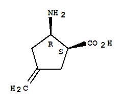 (1s,2r)-(9ci)-2-氨基-4-亞甲基-環(huán)戊烷羧酸結(jié)構(gòu)式_786615-32-5結(jié)構(gòu)式