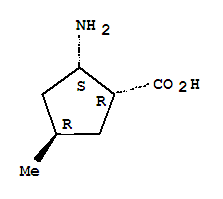 (1r,2s,4r)-rel-(9ci)-2-氨基-4-甲基-環(huán)戊烷羧酸結(jié)構(gòu)式_787545-59-9結(jié)構(gòu)式
