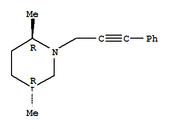 (2r,5r)-rel-(9ci)-2,5-二甲基-1-(3-苯基-2-丙炔)-哌啶結構式_790205-14-0結構式