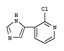 (9CI)-2-氯-3-(1H-咪唑-4-基)-吡啶結(jié)構(gòu)式_790262-80-5結(jié)構(gòu)式