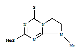 (9ci)-7,8-二氫-8-甲基-2-(甲基硫代)-咪唑并[1,2-a]-1,3,5-三嗪-4(6h)-硫酮結(jié)構(gòu)式_790619-44-2結(jié)構(gòu)式