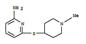 (9ci)-6-[(1-甲基-4-哌啶基)硫代]-2-吡啶胺結(jié)構(gòu)式_790672-00-3結(jié)構(gòu)式