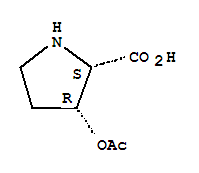 (3s)-rel-(9ci)-3-(乙酰基氧基)-D-脯氨酸結(jié)構(gòu)式_79068-26-1結(jié)構(gòu)式