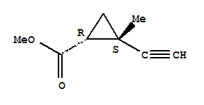 順式-(9ci)-2-乙炔-2-甲基-環(huán)丙烷羧酸甲酯結構式_79150-67-7結構式