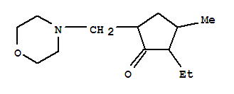 (9ci)-2-乙基-3-甲基-5-(4-嗎啉甲基)-環(huán)戊酮結(jié)構(gòu)式_791526-71-1結(jié)構(gòu)式