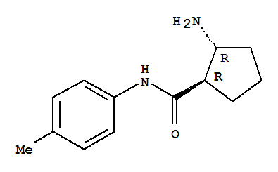 反式-(9ci)-2-氨基-n-(4-甲基苯基)-環(huán)戊烷羧酰胺結(jié)構(gòu)式_791531-28-7結(jié)構(gòu)式
