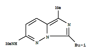 (9ci)-n,5-二甲基-7-(2-甲基丙基)-咪唑并[1,5-b]吡嗪-2-胺結(jié)構(gòu)式_791534-02-6結(jié)構(gòu)式