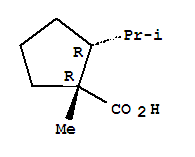順式-(9ci)-1-甲基-2-(1-甲基乙基)-環(huán)戊烷羧酸結(jié)構(gòu)式_791534-28-6結(jié)構(gòu)式