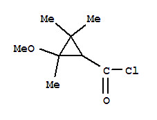 (9ci)-2-甲氧基-2,3,3-三甲基-環(huán)丙烷羰酰氯結(jié)構(gòu)式_79163-54-5結(jié)構(gòu)式