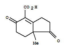 (9ci)-2,3,5,6,7,7a-六氫-7a-甲基-1,5-二氧代-1H-茚-4-羧酸結(jié)構(gòu)式_791724-59-9結(jié)構(gòu)式