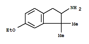 (9ci)-6-乙氧基-2,3-二氫-1,1-二甲基-1H-茚-2-胺結(jié)構(gòu)式_791732-70-2結(jié)構(gòu)式