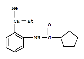 (9ci)-n-[2-(1-甲基丙基)苯基]-環(huán)戊烷羧酰胺結(jié)構(gòu)式_791841-35-5結(jié)構(gòu)式