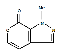 (9CI)-1-甲基-吡喃并[3,4-c]吡唑-7(1H)-酮結(jié)構(gòu)式_79229-60-0結(jié)構(gòu)式