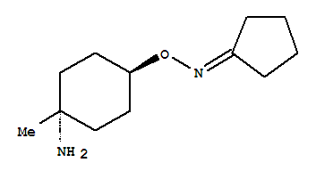 (9ci)-o-(反式-4-氨基-4-甲基環(huán)己基)環(huán)戊酮肟結(jié)構(gòu)式_792914-46-6結(jié)構(gòu)式
