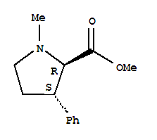 反式-(9ci)-1-甲基-3-苯基-脯氨酸甲酯結(jié)構(gòu)式_793608-36-3結(jié)構(gòu)式
